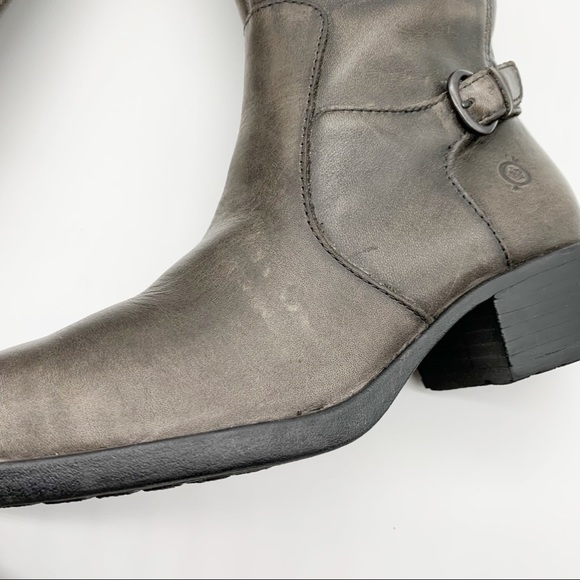 Born Leather Knee High Riding Boots in Olive Taupe Size 6.5M - Picture 14 of 14